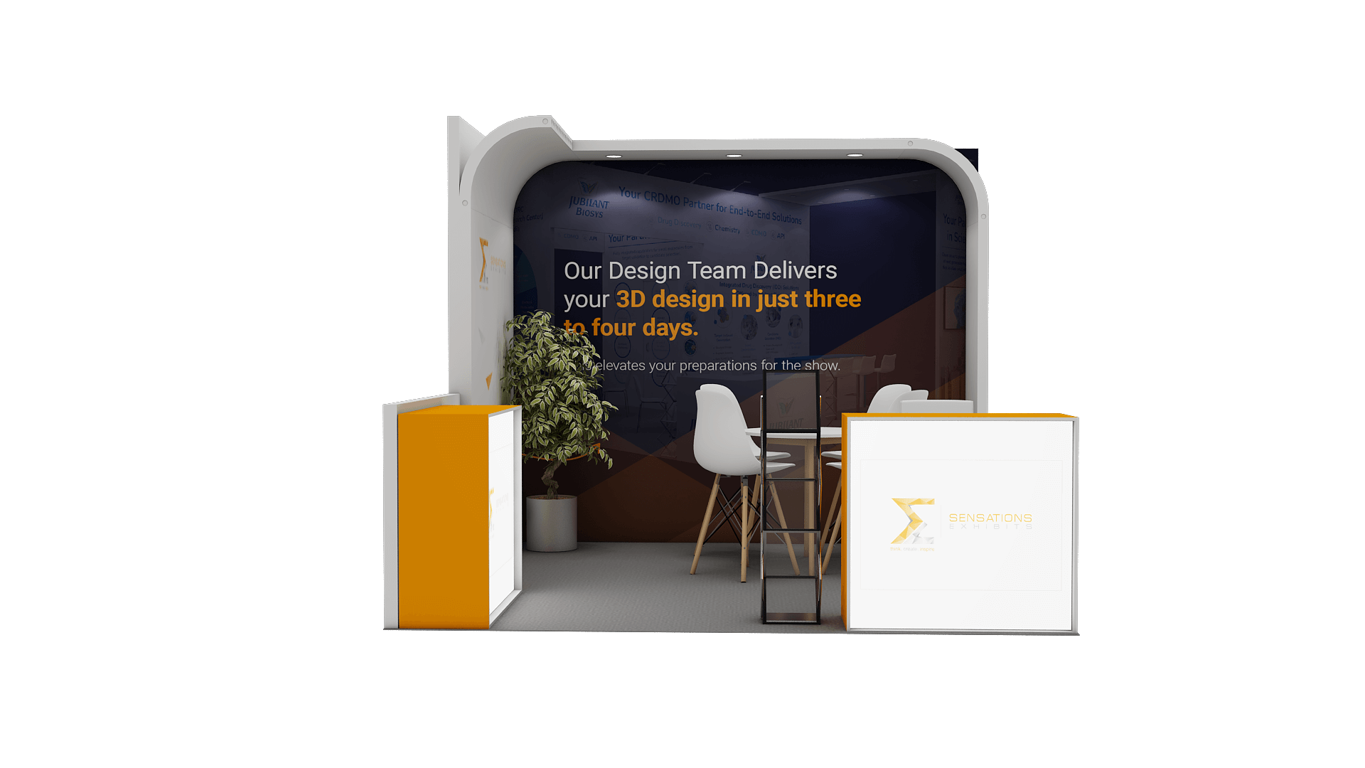 10x10 trade show booth