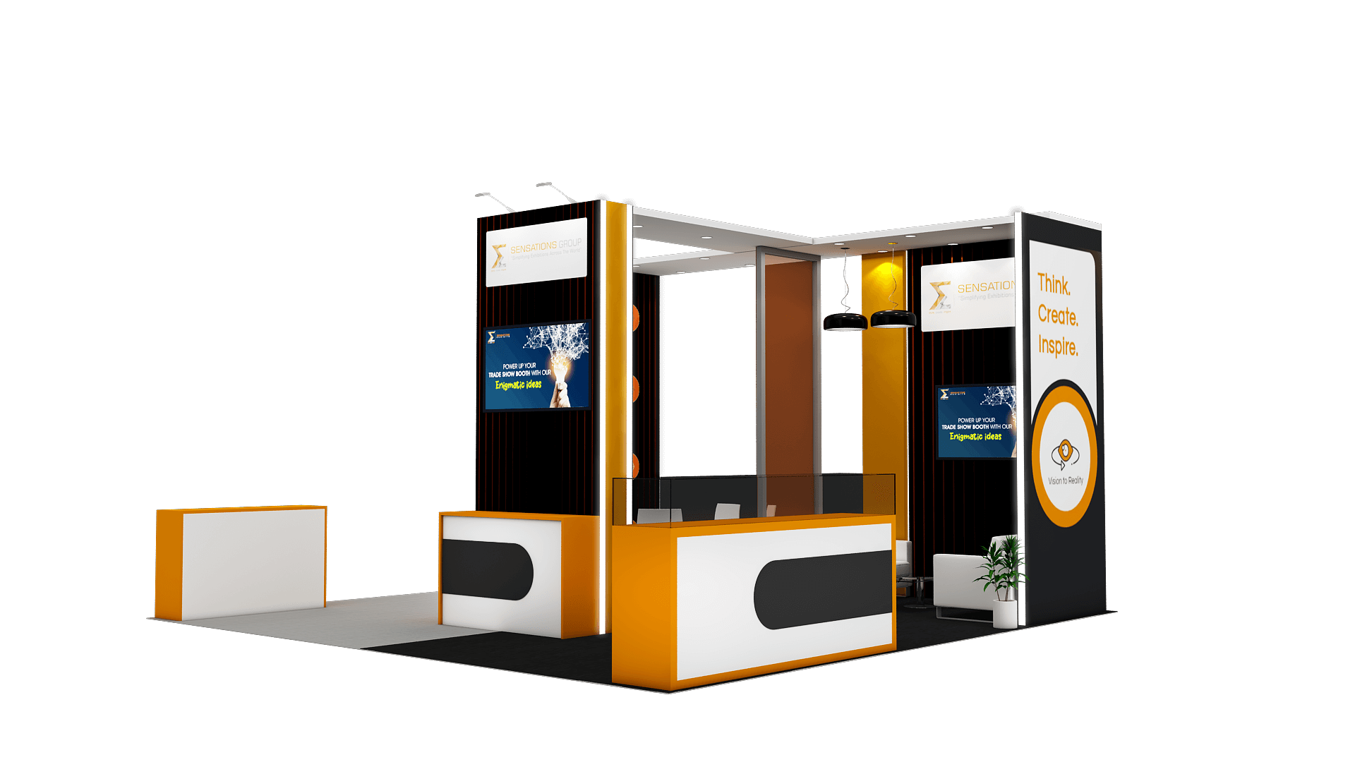 20x20 trade show booth
